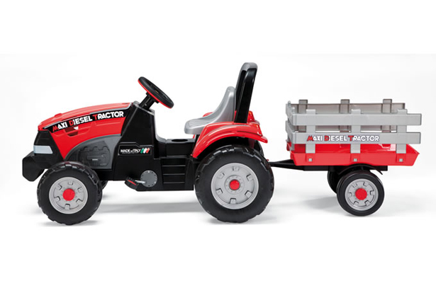 Maxi Diesel Tractor cu remorca si pedale, marca Peg-Perego